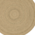 8' Natural And Brown Round Handmade Indoor Outdoor Area Rug