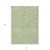 8' X 10' Artichoke Green And Ivory Abstract Washable Indoor Outdoor Area Rug