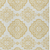 9' X 12' Gold And Ivory Medallion Washable Indoor Outdoor Area Rug