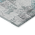 5' X 8' Teal Blue Aqua And Gray Abstract Washable Indoor Outdoor Area Rug