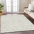 10' X 14' Ivory And Beige Geometric Washable Indoor Outdoor Area Rug