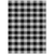 9' X 12' Black Gray And Ivory Plaid Washable Indoor Outdoor Area Rug