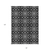 8' X 10' Ivory And Black Medallion Washable Indoor Outdoor Area Rug