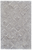 5' X 8' Gray and Ivory Geometric Hand Woven Area Rug