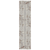 10' Ivory Red And Gray Abstract Runner Rug