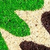 17" X 29" Natural Blue Green And Orange  Floral Outdoor Coir Door Mat