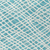 8' Teal Blue And Ivory Round Striped Washable Indoor Outdoor Area Rug