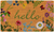 17" X 29" Natural and Green Coir Floral Hello Outdoor Door Mat