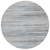 8' Gray Silver And Blue Round Striped Washable Indoor Outdoor Area Rug