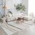 5' X 8' Gray Brown and Beige Abstract Area Rug
