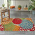 3' X 4' Green And Ivory Indoor Outdoor Area Rug