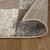 8' Beige Slate Gray And Brown Patchwork Runner Rug