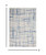 5' X 7' Ivory And Blue Geometric Distressed Area Rug