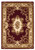 3' X 5' Red and Ivory Floral Border Area Rug
