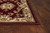 3' X 5' Red and Ivory Floral Border Area Rug