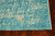 3' X 4' Green And Denim Blue Abstract Area Rug Polypropylene