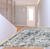 8' Gray And Ivory Oriental Printed Non Skid Runner Rug