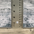 8' Gray And Ivory Oriental Printed Non Skid Runner Rug