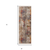 2' X 6' Gray Abstract Distressed Runner Rug
