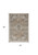 4' X 6' Beige And Grey Oriental Power Loom Non Skid Area Rug