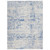 6' X 9' Blue And Gray Geometric Area Rug
