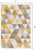 8' Yellow And Ivory Geometric Runner Rug