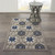 Homeroots Home Decor Gray and Blue Indoor Outdoor Area Rug, 3 x 4 Inch