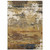3' X 5' Gold Brown Rust Grey Blue And Beige Abstract Power Loom Stain Resistant Area Rug - 606114598343