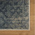 8' X 10' Blue And Ivory Damask Distressed Area Rug