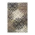2' X 3' Brown Black And Gray Medallion Area Rug