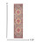 6' Gray And Ivory Medallion Runner Rug