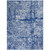 6' X 9' Ivory And Blue Geometric Area Rug Polypropylene Modern Style