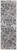 8' Gray And Ivory Abstract Power Loom Stain Resistant Runner Rug
