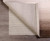 8' x 10' Ivory Striped Weave Non Slip Rug Pad Polyvinyl Chloride