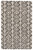 2' X 3' Black Taupe And Gray Wool Geometric Hand Tufted Area Rug