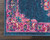 10' Blue And Pink Medallion Distressed Runner Rug