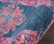 10' Blue And Pink Medallion Distressed Runner Rug