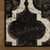 8' Brown Black And Ivory Quatrefoil Distressed Square Rug
