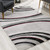 13' Gray And Black Abstract Shag Runner Rug