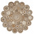 Multi-toned Intricate Circle Natural Jute Area Rug