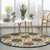 5’ Round Blue Vines Indoor Outdoor Area Rug - 4512822812304