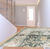 8' Charcoal Oriental Printed Non Skid Runner Rug