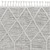 8' Gray and Ivory Abstract Runner Rug