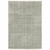 2' X 3' Grey And Ivory Geometric Shag Power Loom Stain Resistant Area Rug Polyester Home Accent