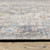 8' Blue And Gold Oriental Distressed Runner Rug