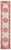 10' Ivory And Fuchsia Oriental Distressed Runner Rug