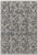 2' X 3' Ivory Gray And Taupe Abstract Power Loom Distressed Area Rug With Fringe