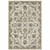 4' X 6' Beige Gold Blue And Grey Oriental Power Loom Stain Resistant Area Rug