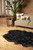 4' X 6' Grey Faux Fur Washable Non Skid Area Rug