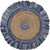 Denim and Natural Jute Fringed Round Rug